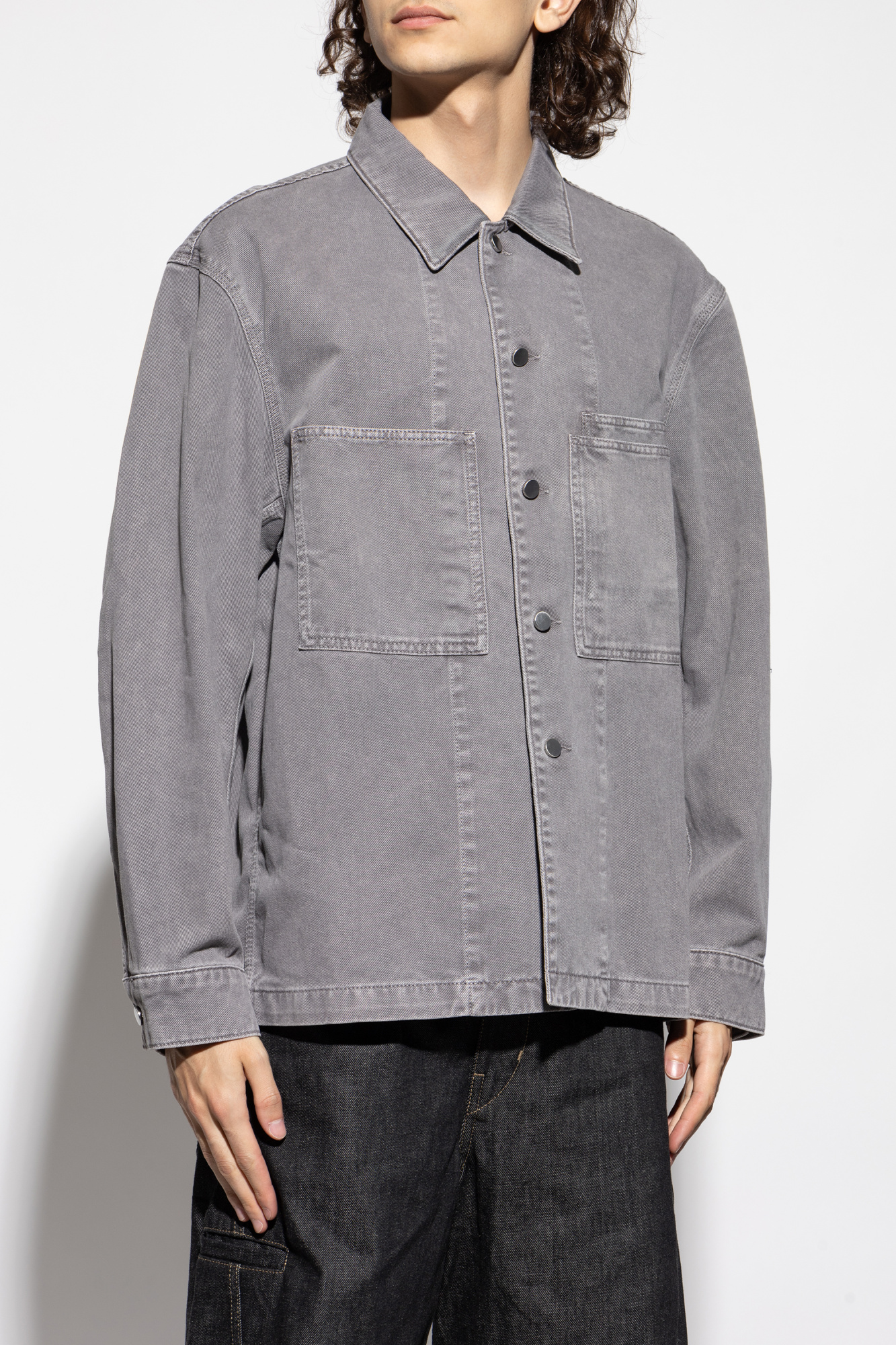 Grey Denim shirt with pockets Lemaire - Vitkac AS